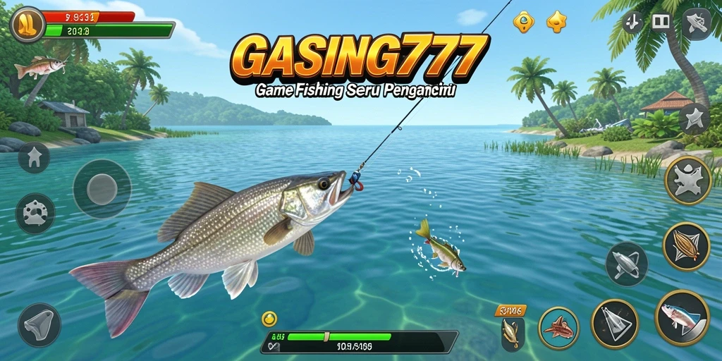 Tangkapan ikan menakjubkan di GASING777 selama gameplay.