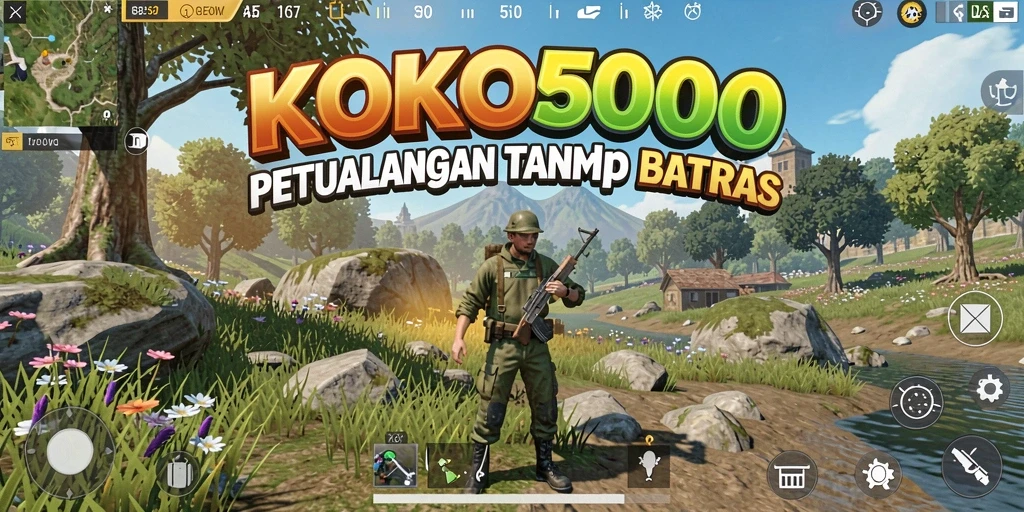 Tampilan gameplay menegangkan di dunia terbuka KOKO5000.