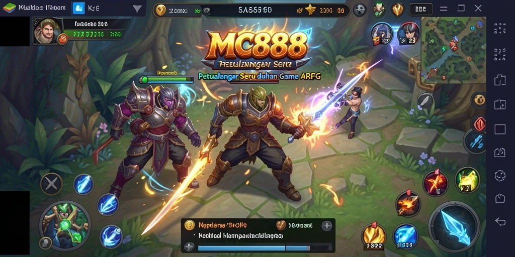 Gameplay seru dan penuh aksi dari MC888 yang menampilkan elemen ARPG.
