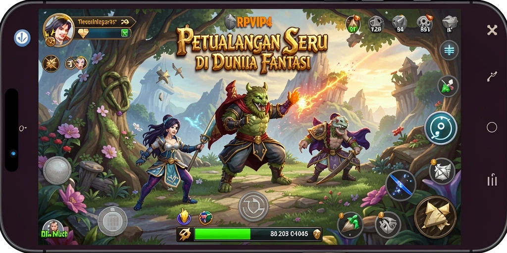 Tampilan menarik dari gameplay RPVIP4 yang menantang.