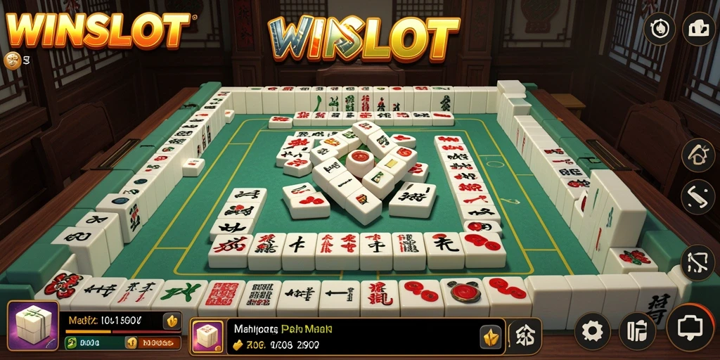 Screenshot gameplay WINSLOT menampilkan keseruan permainan Mahjong.